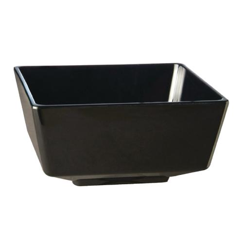 Float Square Bowl Melamine Black - 55x55mm