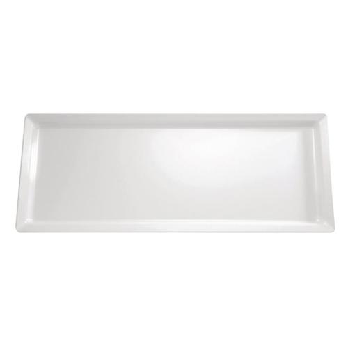 Pure Rectangular Tray Melamine White - 650x265mm (B2B)