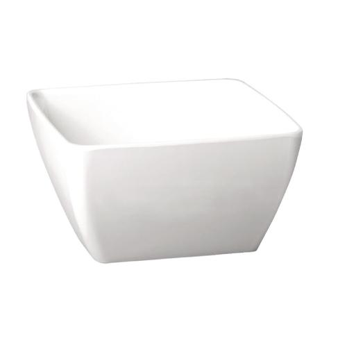 Pure Square Bowl Melamine White - 125x125mm
