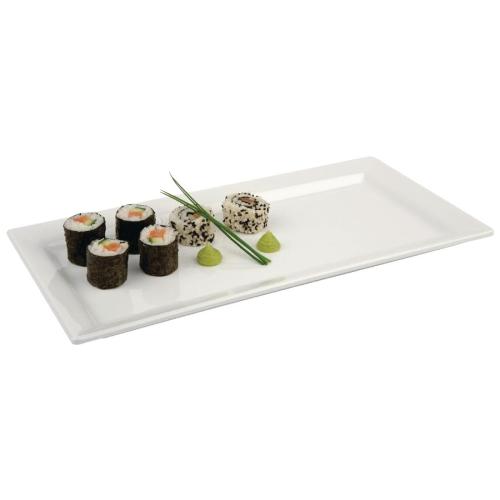 Pure Rectangular Tray Melamine White - 355x180mm (B2B)