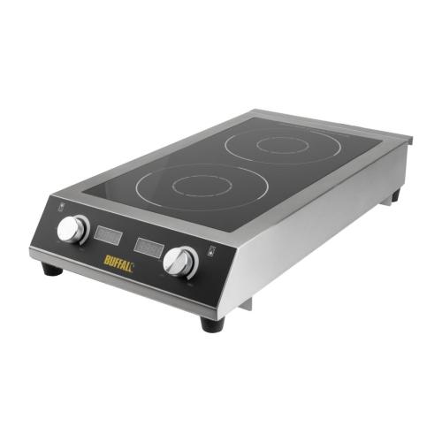 Buffalo Heavy Duty Double Induction Hob - 7kW