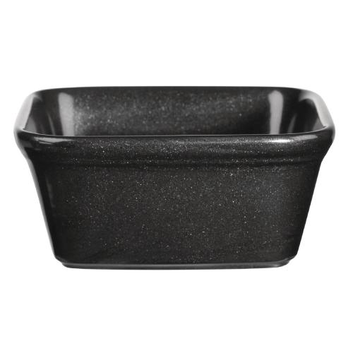 Churchill Cookware Square Pie Dish Blk 15.8oz 450ml 4.75" 120mm (Box 12)(Direct)