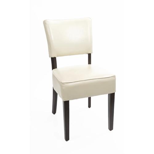 Bolero Deep Seated Faux Leather Chair Cream (Box 2)