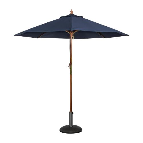 Bolero Round Pulley Parasol Navy Blue - 2.5m