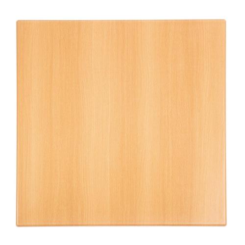 Bolero Square Table Top Beech Effect - 600mm