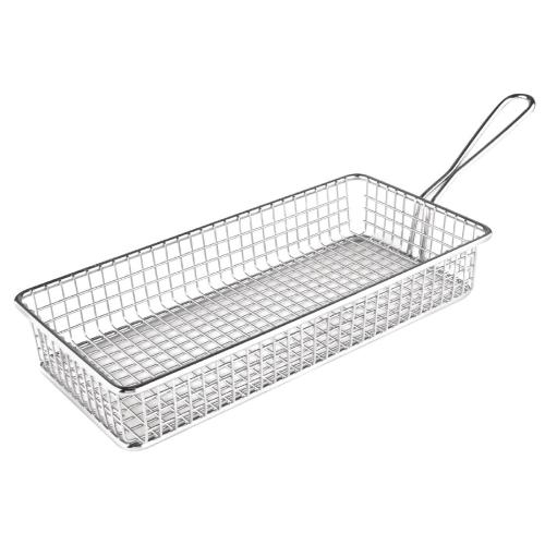 Olympia Rectangular Presentation Basket St/St - 45x260x130mm