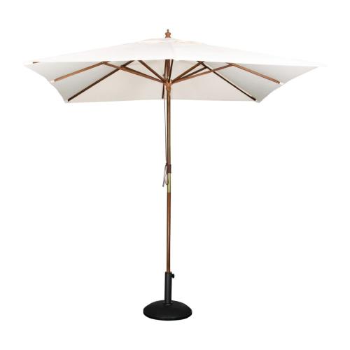 Bolero Square Pulley Parasol Cream - 2.5m