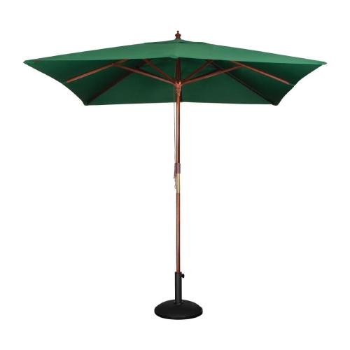 Bolero Square Pulley Parasol Green - 2.5m