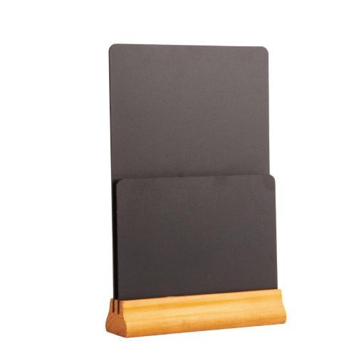 Olympia Double Blackboard Menu Holder - 325x210x55mm 12 3/4x 8 1/4x 2 1/4"