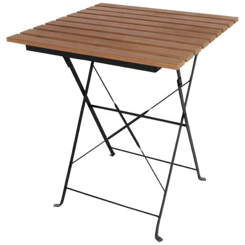 Bolero Faux Wood Bistro Table Square - 600mm