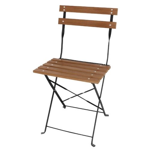 Bolero Faux Wood Bistro Chair (Pack 2)