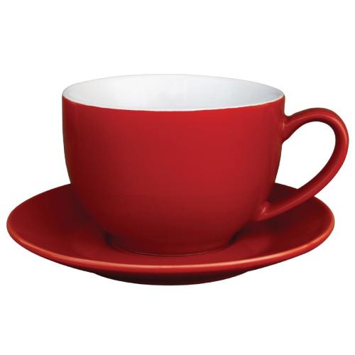 Olympia Cafe Cappuccino Cup Red - 340ml 11 1/2fl oz (Box 12)