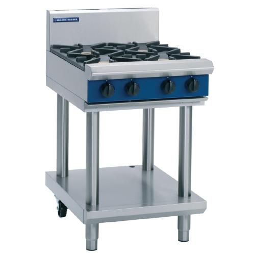 Blue Seal Evolution Cooktop 4 Open Burners on Stand Natural Gas (Direct)