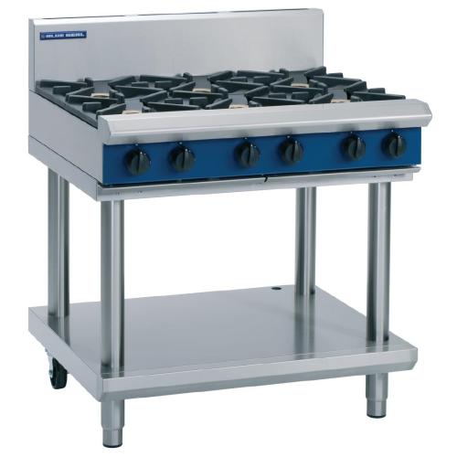 Blue Seal Evolution Cooktop 6 Open Burners 900mm on Stand Nat Gas (Direct)