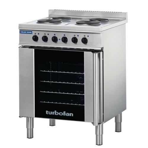 Blue Seal Turbofan Convection Oven & 4 Element Cooktop - 4 x 1/1 GN (Direct)
