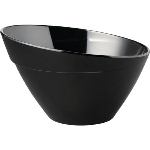 APS Balance Bowl Melamine Black - 1.5Ltr 210x130mm 8 1/4x5" (B2B)