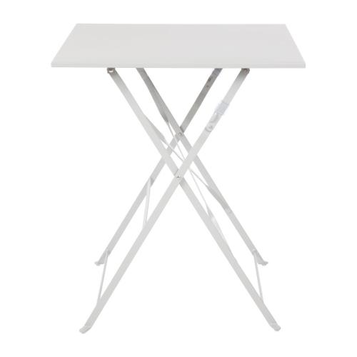 Bolero Perth Grey Pavement Style Steel Table Square - 600mm