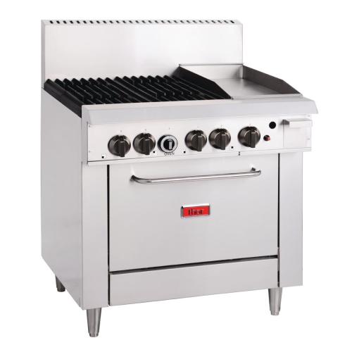 Thor 4 Burner Oven with 12" Griddle with Flame Failure - LPG