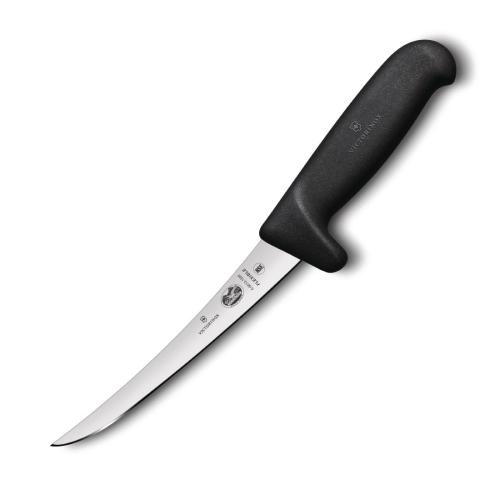 Victorinox Fibrox Bk Handle Safety Grip Boning Knife Curved Narrow FlexBlade15cm