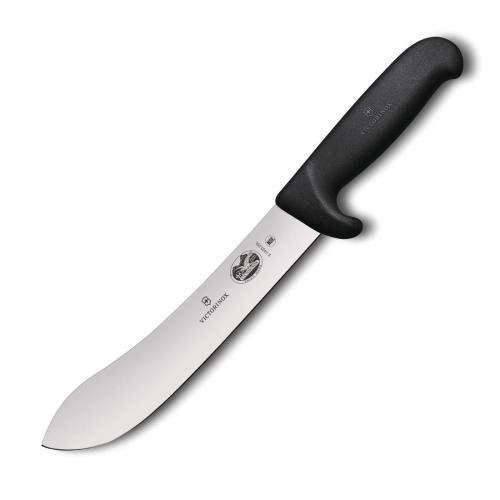 Victorinox Fibrox Bk Handle Safety Nose Slaughter & Butcher's Knife Wide Tip20cm