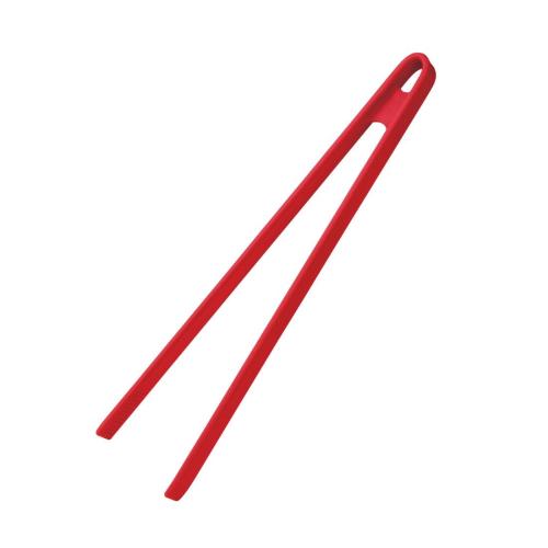 Vogue Silicone High Heat Tweezer Tongs Red - 290mm 11 1/4"