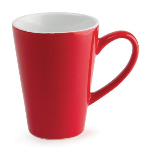 Olympia Cafe Latte Cup Red - 340ml 11 1/2fl oz (Box 12)
