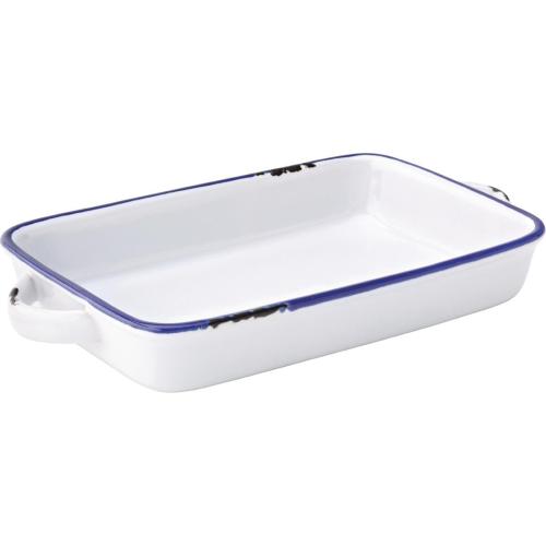 Avebury Blue Large Rectangular Dish - 220mm 8 1/2" (Box 12) (B2B)