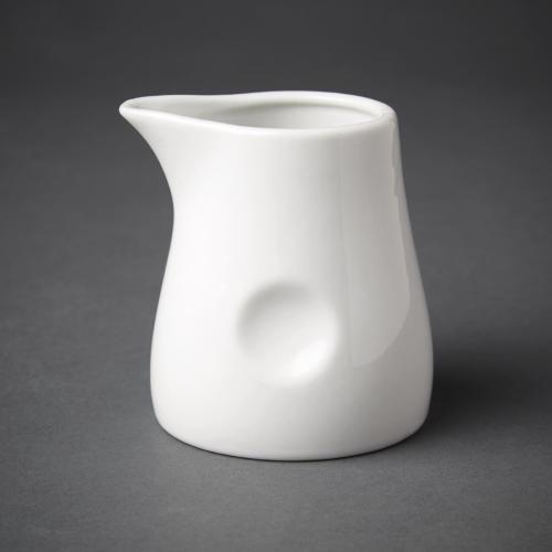 Olympia Whiteware Dimpled Milk Jug - 170ml 5 7/10fl oz (Box 6)