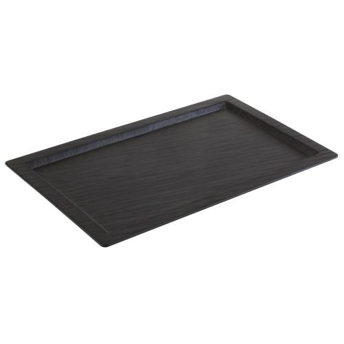 APS Slate Effect Melamine Tray with Rim - GN 1/1