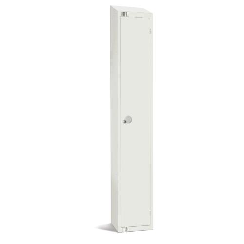 300mm Deep Locker 1 Door Combi Lock) White - 1800x300x300mm (Direct)