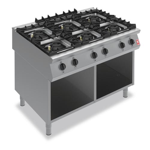 Falcon F900 6 Burner Boiling Top on Fixed Stand Natural Gas (Direct)