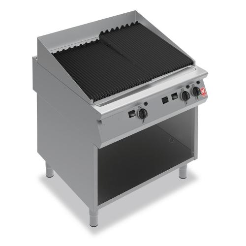 Falcon F900 900mm Wide Chargrill on Fixed Stand Natural Gas (Direct)