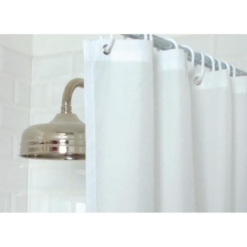 Essentials Plainshower - Shower Curtain White - 180x180cm
