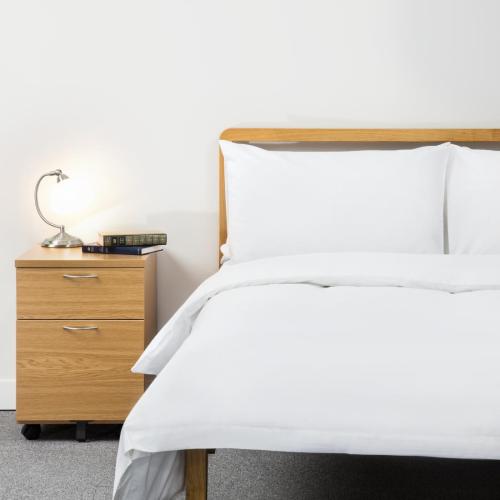 Essentials Spectrum Duvet Cvrs Open White - Super King 250x218cm