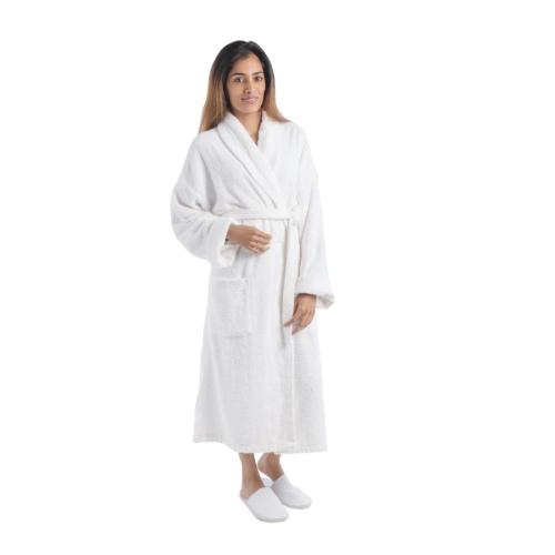 Essentials Verona Bathrobes White - Large