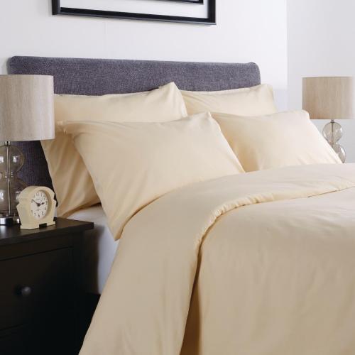 Comfort Percale Duvet Cvrs Open Oatmeal - Single 137x203cm