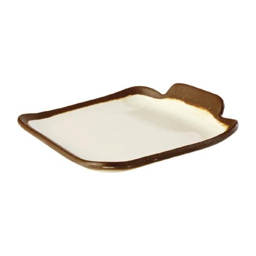 APS Crocker Square Platter Cream - 140x130mm (B2B)