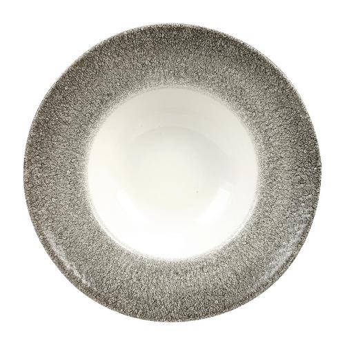 Churchill Studio Prints Raku Quartz Blck Wid Rim Bwl240mm9.5"10oz(Box12)(Direct)