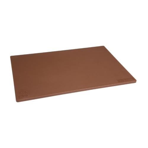 Hygiplas Anti-bacterial Low Density Chopping Board Brown - 450x300x10mm