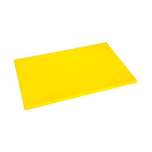 Hygiplas Anti-bacterial Low Density Chopping Board Yellow - 450x300x10mm