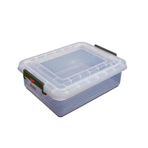 Araven Food Storage Box & Lid with Colour Clips - 30Ltr 530x396x159mm