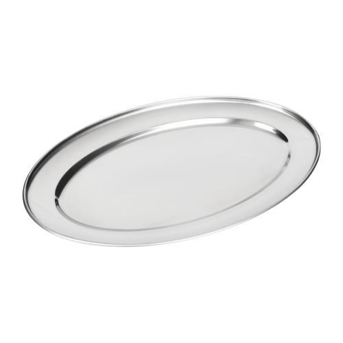 Olympia Oval Serving Tray St/St - 200mm 8"