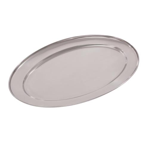 Olympia Oval Serving Tray St/St - 450mm 18"