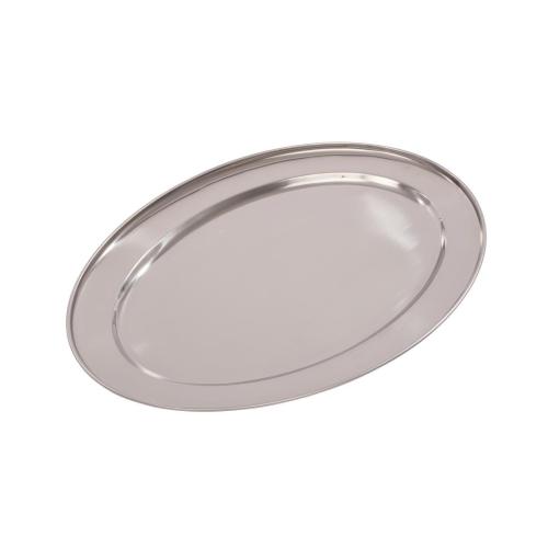 Olympia Oval Serving Tray St/St - 500mm 20"