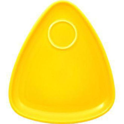 Snack Attack Yellow Triangular Plate 9.5" (Box 6) (Direct)