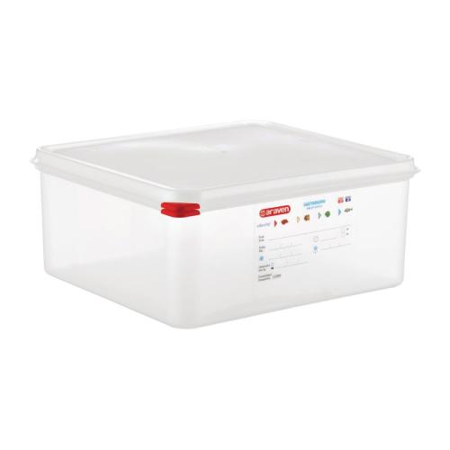Araven Food Containers - GN 2/3 13.5Ltr with Lids (Box 4)