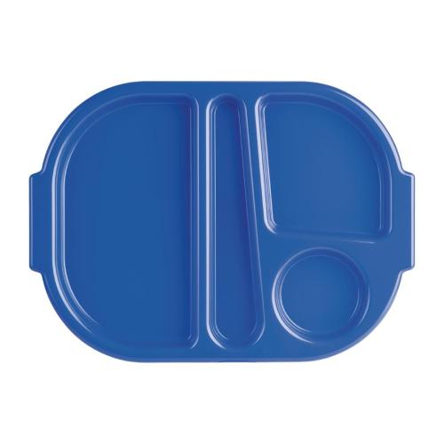 Olympia Kristallon Food Compartment Tray Blue (Pack 10)