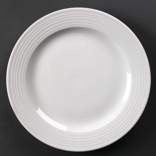 Olympia Linear Wide Rimmed Plate - 310mm 12" (Box 6)