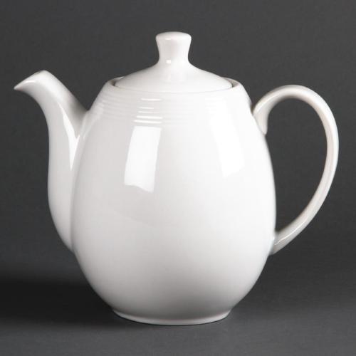 Olympia Linear Tea/Coffee Pot - 1Ltr 33 4/5fl oz (Box 4)