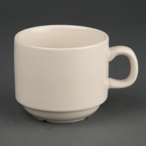 Olympia Ivory Stacking Tea/Coffee Cup - 206ml 6.96fl oz (Box 12)